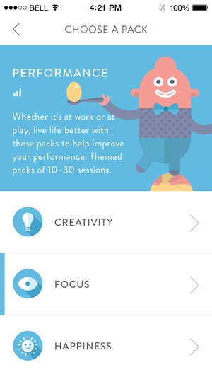 Screenshot Headspace.com on iPhone