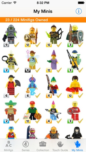 Screenshot MyMinis on iPhone