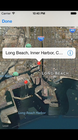 Screenshot Tide Graph on iPhone