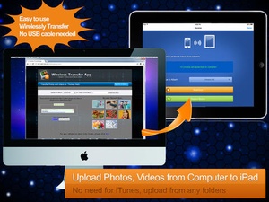 Screenshot Wireless Transfer App on iPad
