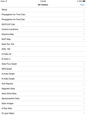 Screenshot DX Toolbox on iPad
