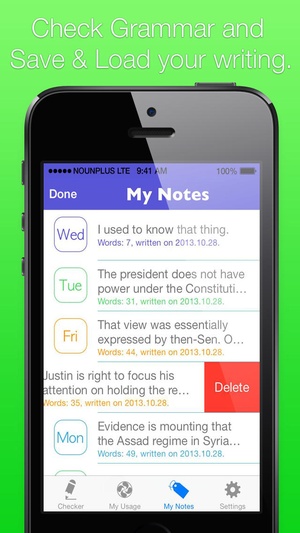Screenshot Grammar Checker Daily on iPhone
