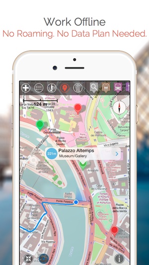 Screenshot Prague Map and Walks, Full Version on iPhone