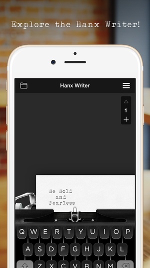 Screenshot Hanx Writer on iPhone