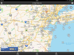 Screenshot mi Flight Radar Lite on iPad