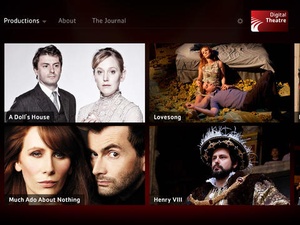 Screenshot Digital Theatre: The best of British theatre available to the world on iPad