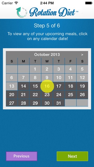 Screenshot Rotation Diet Assistant on iPhone