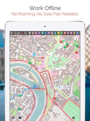 Screenshot Boston Map and Walks on iPad