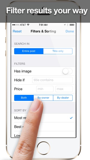 Screenshot Daily, an app for Craigslist (Universal Version) on iPhone