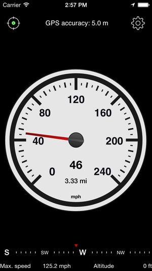 Screenshot Speedometer Free Speed Box on iPhone