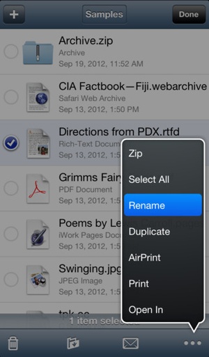 Screenshot Air Sharing for iPhone & iPod touch on iPhone