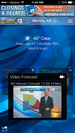 Screenshot Storm Tracker 3 on iPhone