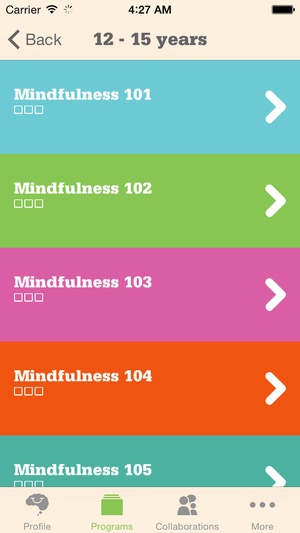 Screenshot Smiling Mind on iPhone