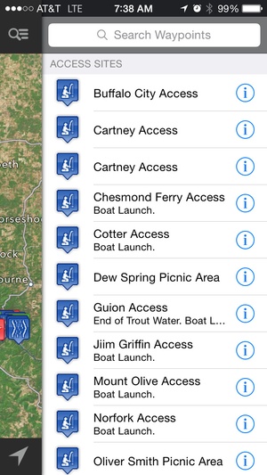 Screenshot Trout Stream GPS on iPhone