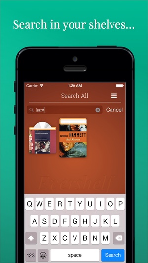 Screenshot Evershelf on iPhone