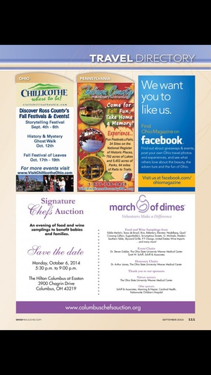 Screenshot Ohio Magazine on iPhone