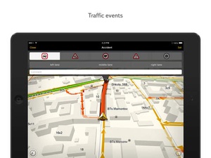 Screenshot Yandex.Navigator on iPad