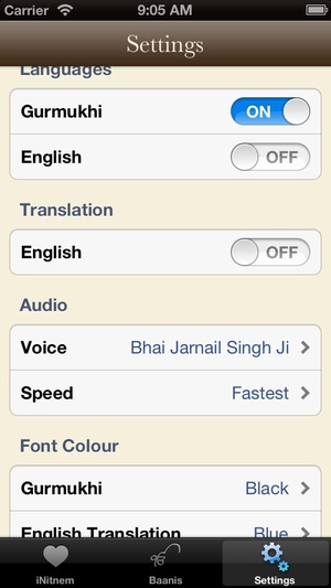 Screenshot iNitnem on iPhone