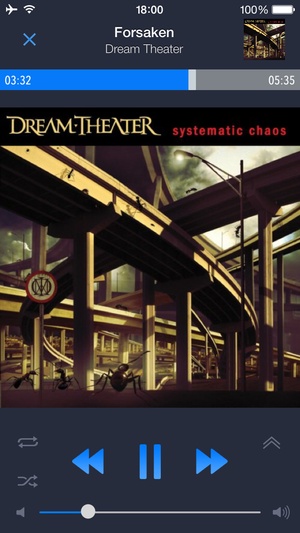 Screenshot CloudBeats on iPhone