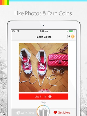 Screenshot Get More Likes for Instagram on iPad
