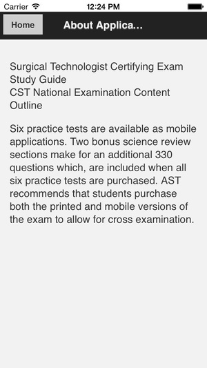 Screenshot AST Study Guide 3rd Edition on iPhone
