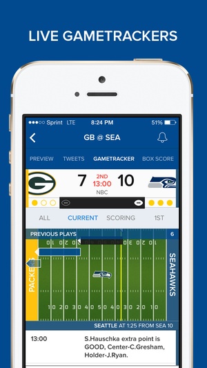 Screenshot CBS Sports on iPhone