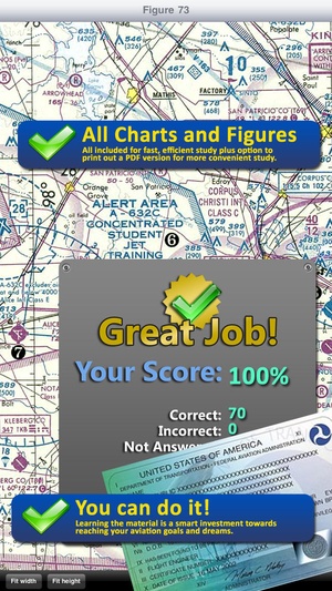 Screenshot GroundSchool FAA Knowledge Test Prep on iPhone
