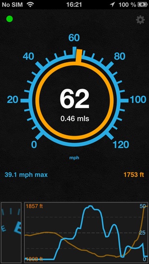 Screenshot Speedometer Speed Box on iPhone
