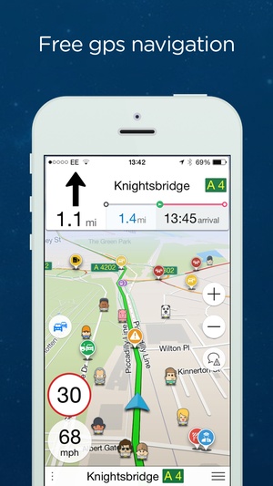 Screenshot Navmii GPS France: Navigation, Maps and Traffic (Navfree GPS) on iPhone