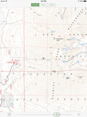 Screenshot Forest Maps on iPad