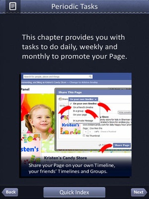 Screenshot Guide Book for Facebook Marketing on iPad