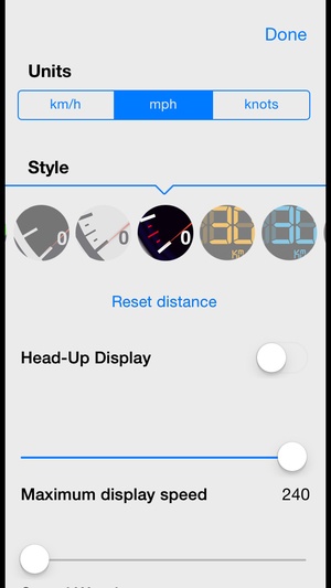 Screenshot Speedometer Free Speed Box on iPhone