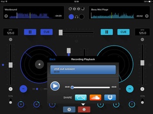 Screenshot deej on iPad