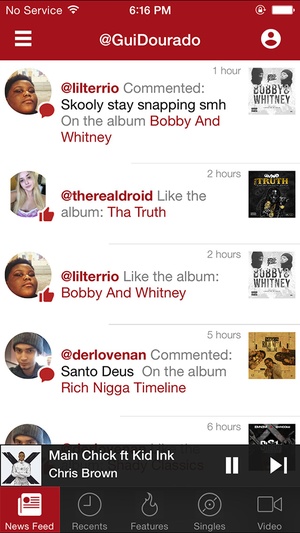 Screenshot My Mixtapez on iPhone