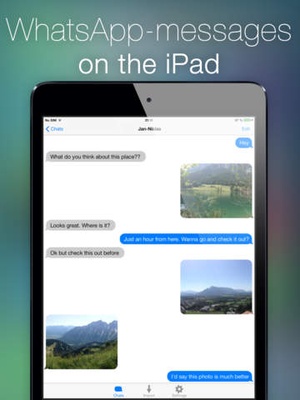 Screenshot Password for WhatsApp Messages on iPad