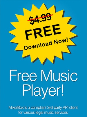 Screenshot Free Music Player: MixerBox 3 on iPad