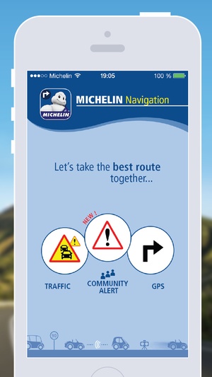 Screenshot MICHELIN Navigation Traffic, GPS, Road Warnings on iPhone
