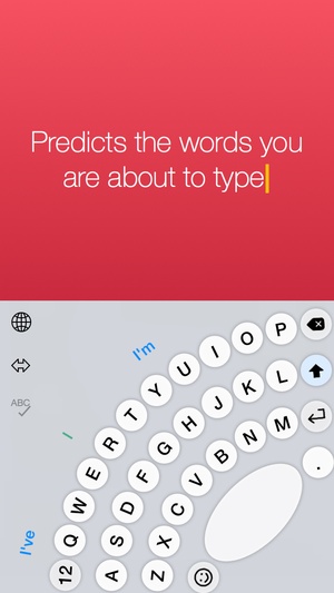 Screenshot Thumbly Keyboard on iPhone