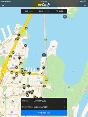 Screenshot goCatch on iPad