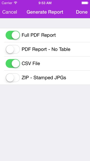 Screenshot Smart Receipts on iPhone