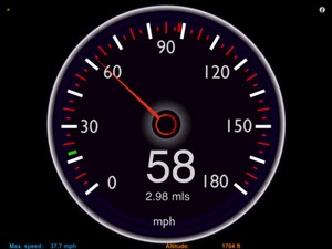 Screenshot Speedometer Speed Box on iPad