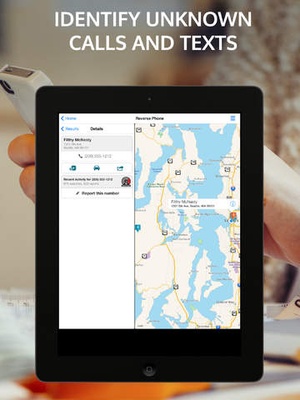Screenshot Whitepages on iPad