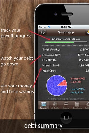 Screenshot Debt Manager on iPhone