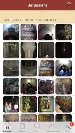 Screenshot 450 Jerusalem Images in the Bible with Commentaries and References on iPhone