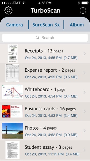 Screenshot TurboScan on iPhone
