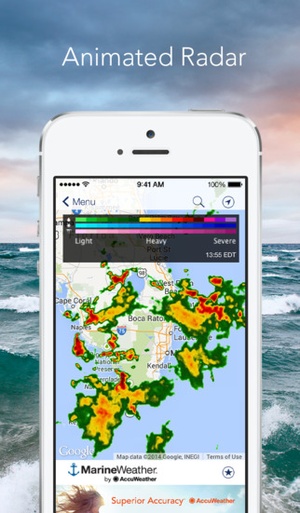 Screenshot Marine Weather by AccuWeather on iPhone