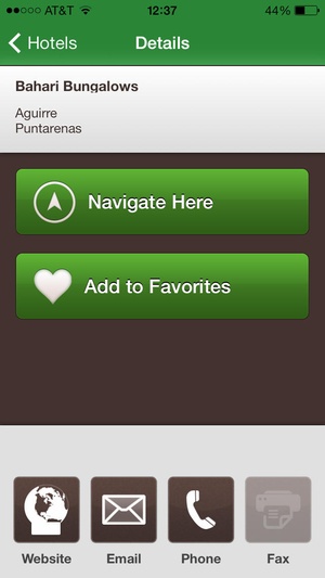 Screenshot Costa Rica GPS Map on iPhone