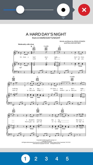 Screenshot Musicnotes Player on iPhone