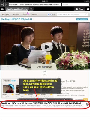 Screenshot Free Video Downloader on iPad