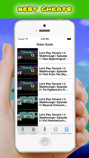Screenshot Complete Cheats and Video Guide for Terraria on iPhone